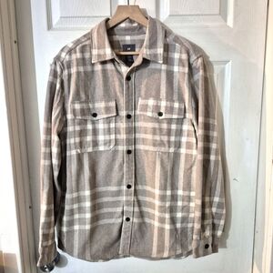 Men's H&M Plaid Button-Up Shirt Sz L